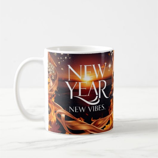 Mug Intense Fire Sunset "New Year, New Vibes" Premium (Gauche)