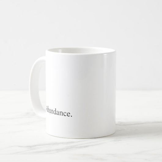 Mug Intention "abondance " (Devant gauche)