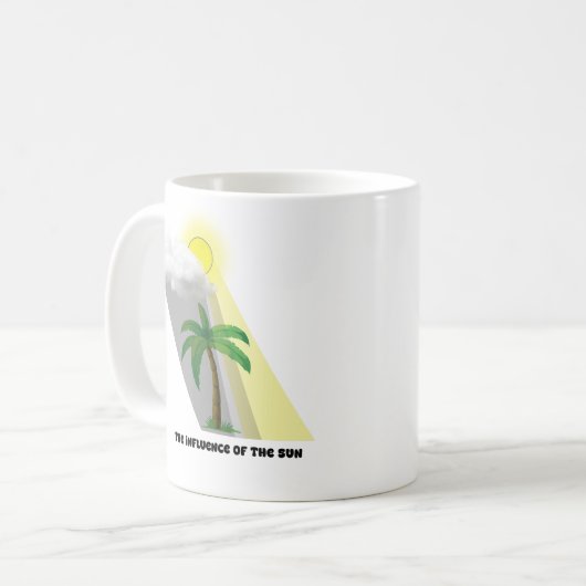 Mug Interaction entre la lumière du soleil et le nuage (Devant gauche)