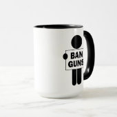 Mug Interdire les armes (Devant droit)