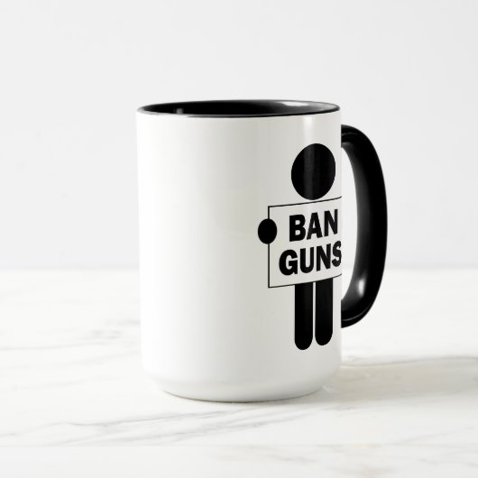 Mug Interdire les armes (Devant droit)