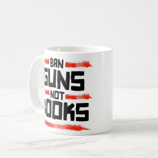 MUG INTERDIRE LES ARMES NON LES LIVRES (Devant gauche)