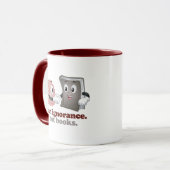 Mug Interdire L'Ignorance Pas Les Livres (Devant gauche)