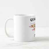 Mug Intérieur d'ADN de qualité (reproduction d'ADN) (Gauche)