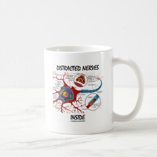 Mug Intérieur distrait de nerfs (synapse) (Droite)