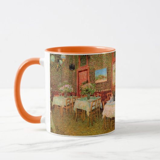 Mug Intérieur d'un restaurant par Vincent van Gogh (Gauche)