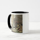 Mug Intérieur d'une tente indienne de Cree, le 25 mars (Devant gauche)