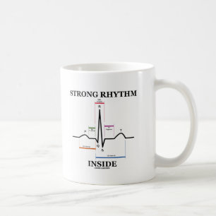 Mug Intérieur fort de rythme (battement de coeur
