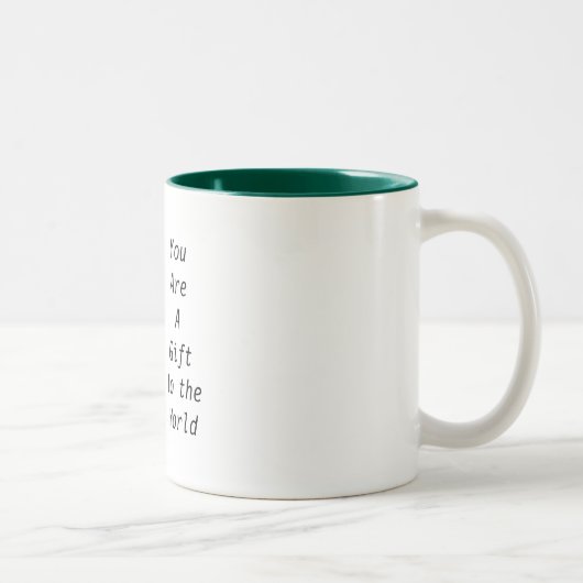 mug intérieur vert émeraude bicolore (Droit)