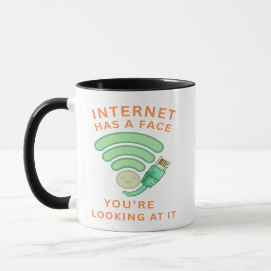 Mug Internet a un visage, vous le regardez (Gauche)
