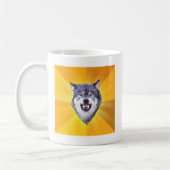 Mug Internet animal Meme de conseil de loup de courage (Gauche)