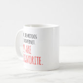 Mug Internet favori Weirdo Humour romantique drôle (Devant gauche)