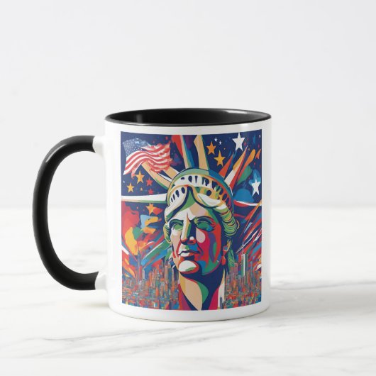 Mug Interprétation artistique des États-Unis (Gauche)