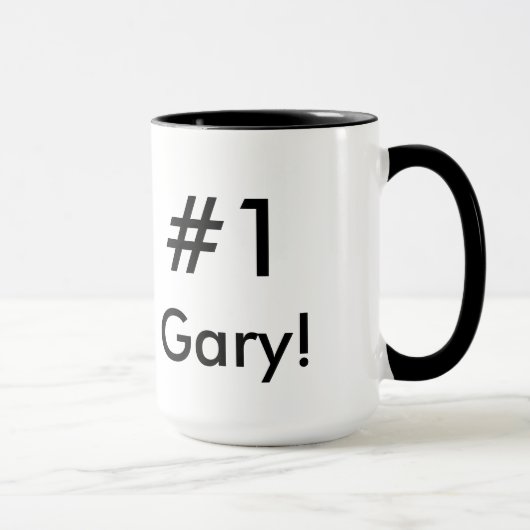 Mug Interprète de supérieur de #1 Gary (Droite)