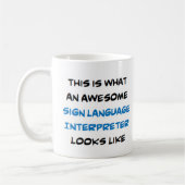 Mug interprète en langue des signes, génial (Gauche)