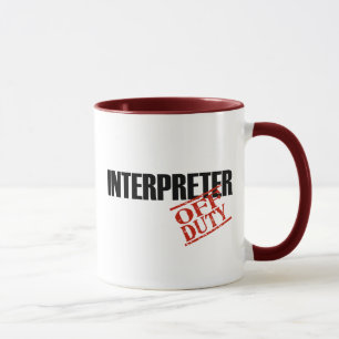 MUG INTERPRÈTE QUI N'EST PAS DE SERVICE