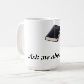 Mug Interrogez-moi au sujet de Jésus avec la bible (Devant gauche)