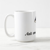 Mug Interrogez-moi au sujet de Jésus avec la bible (Gauche)