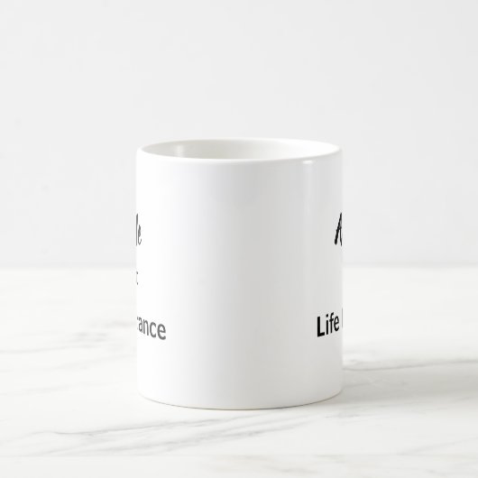 Mug Interrogez-moi au sujet de l'assurance-vie (Centre)