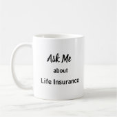 Mug Interrogez-moi au sujet de l'assurance-vie (Gauche)