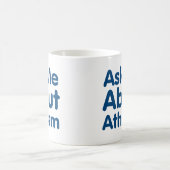Mug Interrogez-moi au sujet de l'athéisme (Centre)