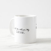 Mug Interrogez-moi au sujet de mon Wegie. (Devant gauche)
