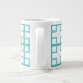 Mug - Interwoven Aqua Carrés (Dos)
