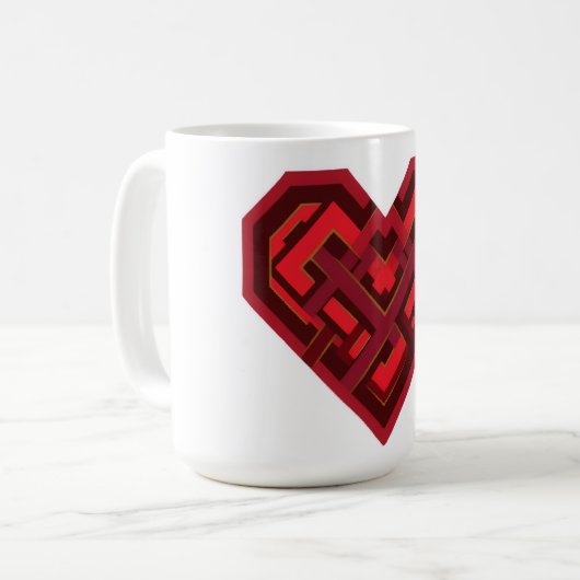 Mug Interwoven Heart of Love (Devant gauche)