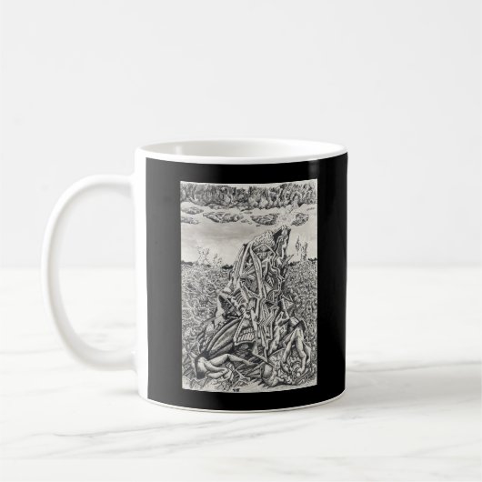 Mug Intimidation, dessin à l'encre de Chine (Gauche)