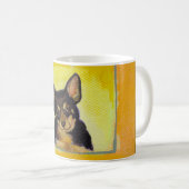 Mug Intitulé : Chiwawa courageux d'amusement de la (Devant droit)
