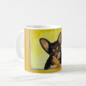 Mug Intitulé : Chiwawa courageux d'amusement de la (Devant gauche)
