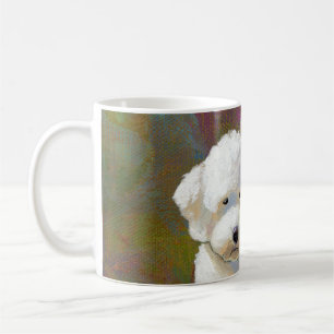 Mug Intitulé : Je pense cela - le chien blanc adorabl