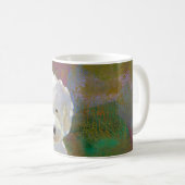 Mug Intitulé : Je pense cela - le chien blanc adorable (Devant droit)