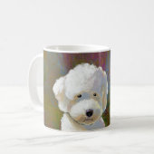 Mug Intitulé : Je pense cela - le chien blanc adorable (Devant gauche)