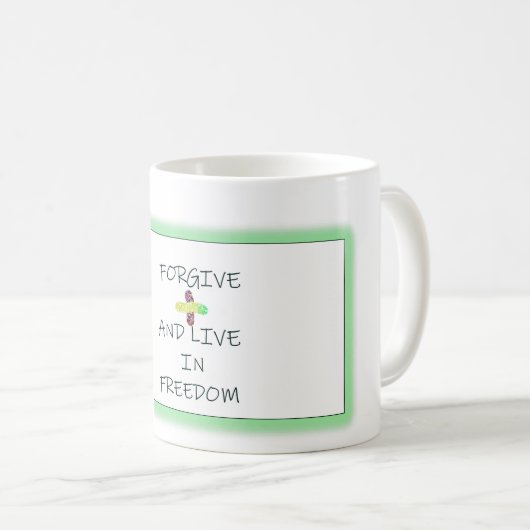 Mug intitulé "Pardonne" (Devant droit)