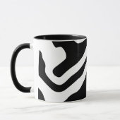 Mug Into Deep : Abstrait noir & blanc (Gauche)