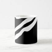 Mug Into Deep : Abstrait noir & blanc (Centre)