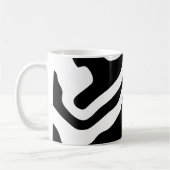 Mug Into Deep : Abstrait noir & blanc (Gauche)