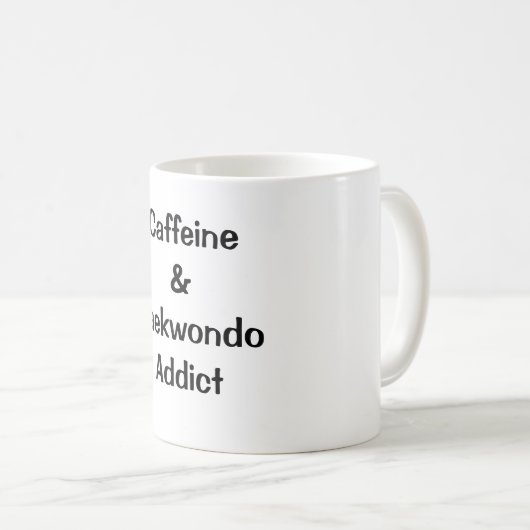 Mug Intoxiqué de caféine (Devant droit)