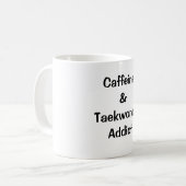 Mug Intoxiqué de caféine (Devant gauche)