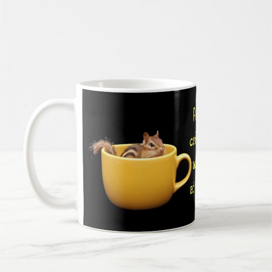 Mug intoxiqué de caféine fier (Gauche)