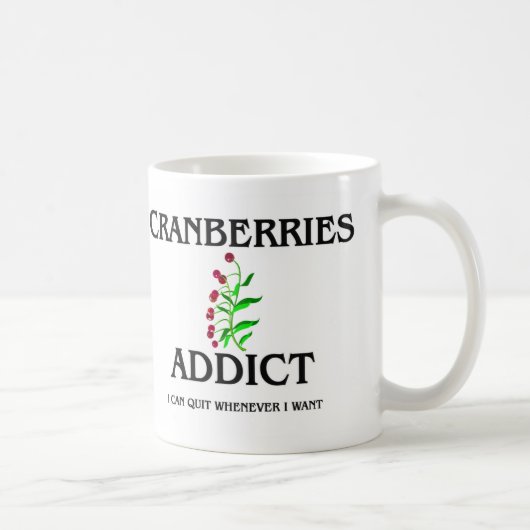 Mug Intoxiqué de canneberges (Droite)