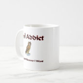 Mug Intoxiqué de hibou (Devant gauche)