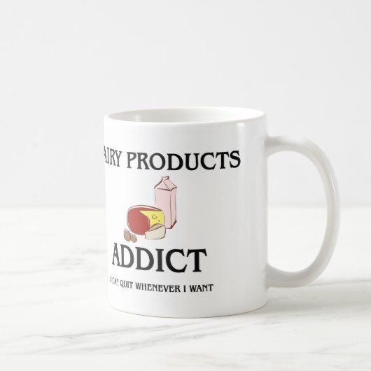 Mug Intoxiqué de laitages (Droite)
