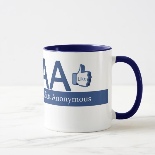 Mug Intoxiqués de Facebook anonymes (Droite)