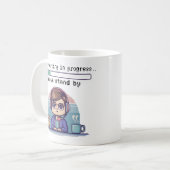 Mug Introduction en cours - Drôle Pixel Rétro (Devant gauche)