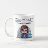 Mug Introduction en cours - Drôle Pixel Rétro (Gauche)