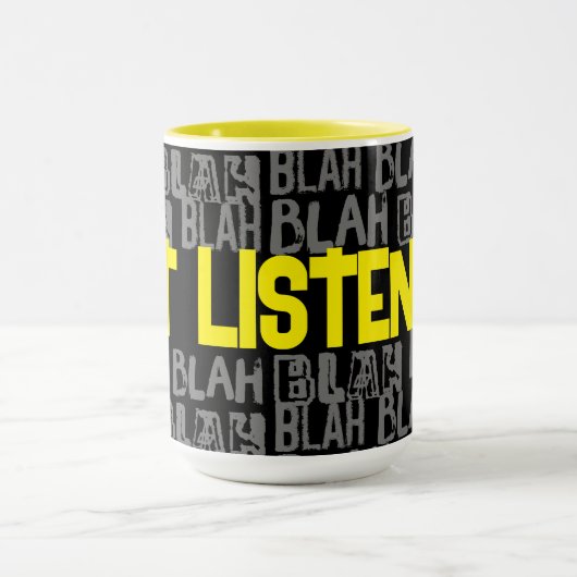 Mug Introduire INTJ anti social pas d'écoute blah blah (Centre)