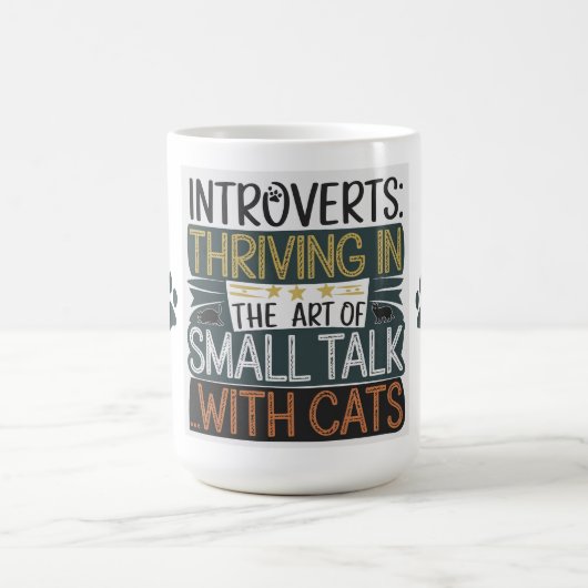 Mug Introverses prospérer avec des chats (Centre)