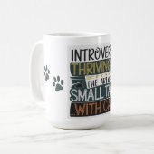 Mug Introverses prospérer avec des chats (Devant gauche)